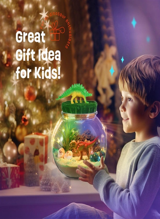 LAOESE Dinosaur Toys for Kids - Dinosaurs Terrarium Kit for Kids - Birthday Christmas Gifts for Boy Ages 4 5 6 7 8-12 Year Old - DIY Dino Toys for Boys - Arts and Crafts Kit for Kid - Image 3
